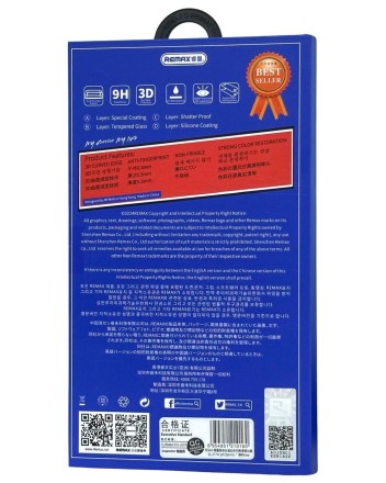  Защитное стекло для i-Phone 15 Pro 6.1" Remax GL-27 3D чёрное