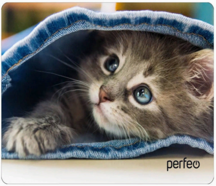  Perfeo Коврик для компьютерной мыши &quot;Cat&quot;, Рис.7 (350*250*4 мм), ткань+резиновое основание