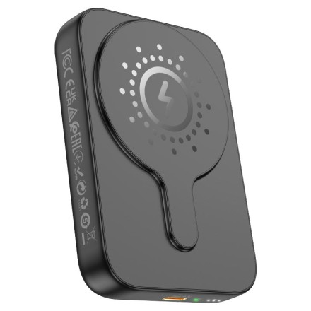  Powerbank с беспроводной зарядкой Hoco J117A Magnetic Wireless 10000mAh 20W белый