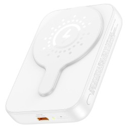 Powerbank с беспроводной зарядкой Hoco J117A Magnetic Wireless 10000mAh 20W белый