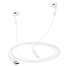 Стереонаушники Hoco M109 Type-C с микрофоном 1.2м белый