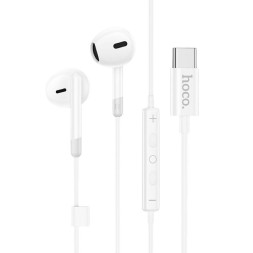 Стереонаушники Hoco M109 Type-C с микрофоном 1.2м белый