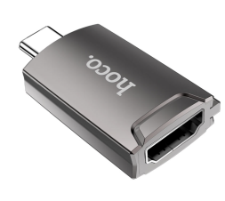 Переходник Hoco UA19 Type-C на HDMI 4K серый