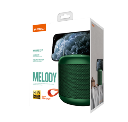  Bluetooth колонка Recci Melody RSK-W09 зеленая
