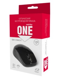 Мышь беспроводная Smartbuy ONE 358AG USB/DPI 1200/3 кнопки/2AAA черная (SBM-358AG-K)