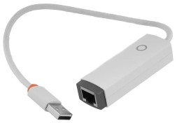 Переходник Baseus Lite series Type-C на RJ45 (WKQX000202) белый