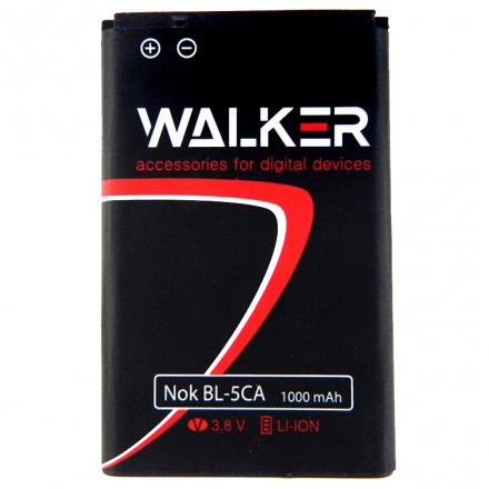 Аккумуляторная батарея Walker для Nokia BL-5CA 1020mAh