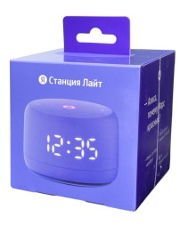 Умная колонка Яндекс Станция Лайт 2 с часами фиолетовая