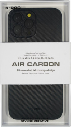 Накладка для i-Phone 14 Pro Max K-Doo Air Carbon пластик чёрная