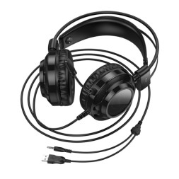 Стереонаушники Bluetooth полноразмерные HOCO W110 черные