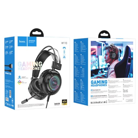  Стереонаушники Bluetooth полноразмерные HOCO W110 черные