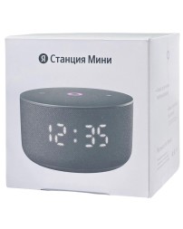 Умная колонка Яндекс Станция Мини 3 с часами чёрная