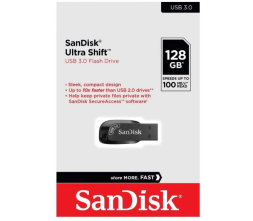 3.0 USB флеш накопитель SanDisk 128GB Ultra Shift (SDCZ410-128G-G46)