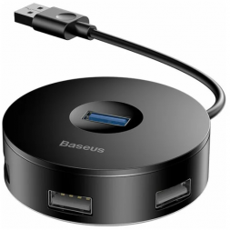 USB хаб Baseus Round Box 1USB 3.0/3USB 2.0 (CAHUB-U01) черный