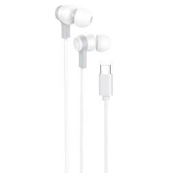 Наушники с микрофоном Hoco M86 Type-C 1.2м белые