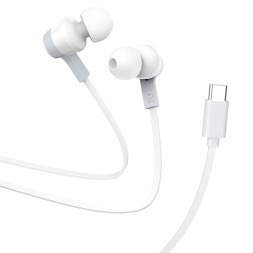 Наушники с микрофоном Hoco M86 Type-C 1.2м белые