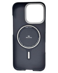 Накладка для i-Phone 16 Pro 6.3&quot; Pitaka Ultra Slim Case&amp;Grip 3 черно-серая