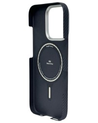 Накладка для i-Phone 16 Pro 6.3&quot; Pitaka Ultra Slim Case&amp;Grip 3 черно-серая