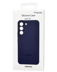 Накладка для Samsung Galaxy S25 MagSafe Silicone Case синий