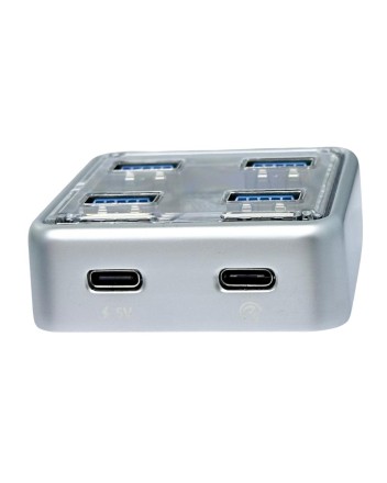  USB-С хаб Orico XHJ4U 4xUSB3.2 серый