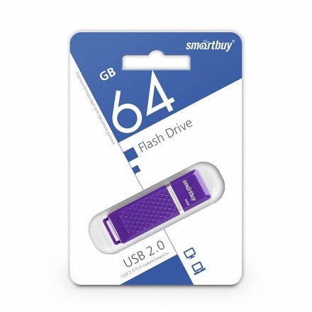  USB флеш накопитель Smartbuy 64GB Quartz series Violet (SB64GBQZ-V)