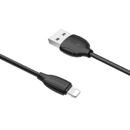 Usb Кабель-зарядка Lightning Borofone BX19 Benefit 2.4A 1м силиконовый черный
