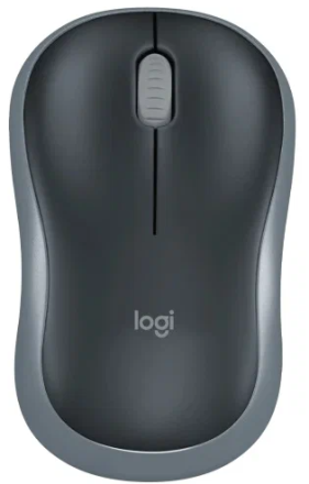  Мышь беспроводная Logitech M185 оптическая 1000DPI серая