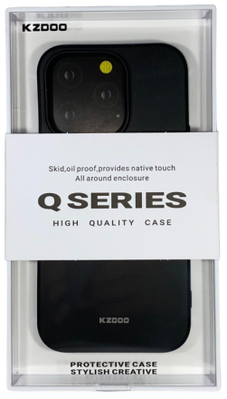  Накладка для i-Phone 14 Pro K-Doo Q Series силиконовая черная