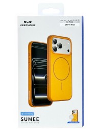 Накладка для i-Phone 17 Pro Max Keephone Sumee Non-Yellowing MagSnap оранжевая