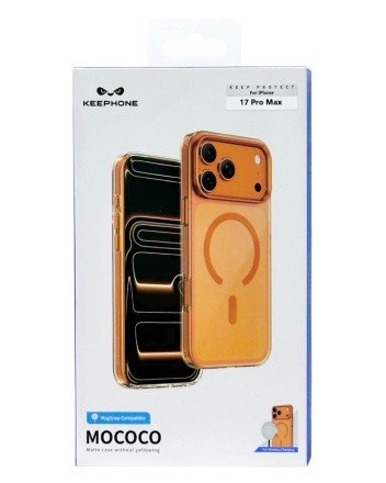  Накладка для i-Phone 17 Pro Max Keephone Mococo MagSnap оранжевая