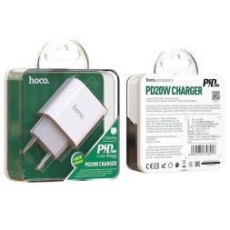 Сетевое зар. устр. Hoco C76A Plus 1C 20W белое