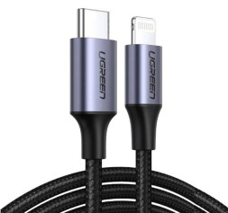 Usb Кабель-зарядка Type-C на Lightning Ugreen US304 3A 1м черный