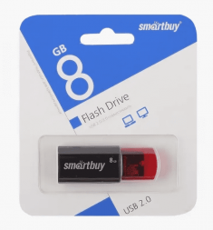 USB флеш накопитель Smartbuy 8GB Click Black (SB8GBCl-K)