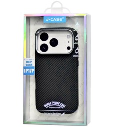 Накладка для i-Phone 17 Pro J-Case Carbon Fiber черный