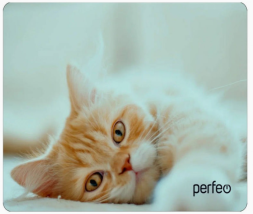 Perfeo Коврик для компьютерной мыши "Cat", Рис.8 (350*250*4 мм), ткань+резиновое основание