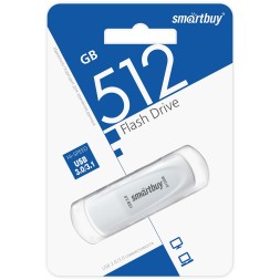 3.0/3.1 USB флеш накопитель Smartbuy 512 GB Scout белый (SB512GB3SCW)