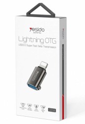 OTG Lightning на USB3.0 Yesido GS14 черный