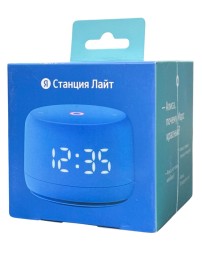 Умная колонка Яндекс Станция Лайт 2 с часами синяя