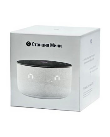  Умная колонка Яндекс Станция Мини 3 с часами серая