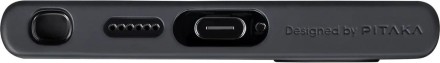  Накладка для Samsung Galaxy S24 Ultra PitakaPinButton Magez Case Pro 4 черно-серый