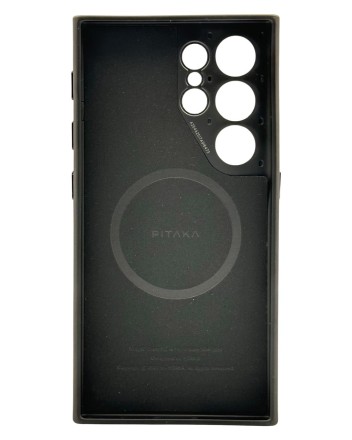  Накладка для Samsung Galaxy S24 Ultra PitakaPinButton Magez Case Pro 4 черно-серый