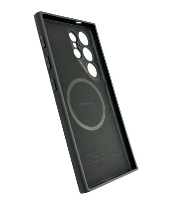  Накладка для Samsung Galaxy S24 Ultra PitakaPinButton Magez Case Pro 4 черно-серый