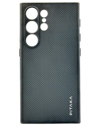 Накладка для Samsung Galaxy S24 Ultra PitakaPinButton Magez Case Pro 4 черно-серый