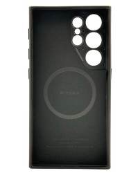 Накладка для Samsung Galaxy S24 Ultra PitakaPinButton Magez Case Pro 4 черно-серый