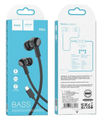 Наушники с микрофоном Hoco M86 Type-C 1.2м черные
