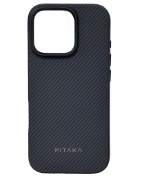 Накладка для i-Phone 16 Pro 6.3&quot; Pitaka Military-Grade Protective Case черно-серый