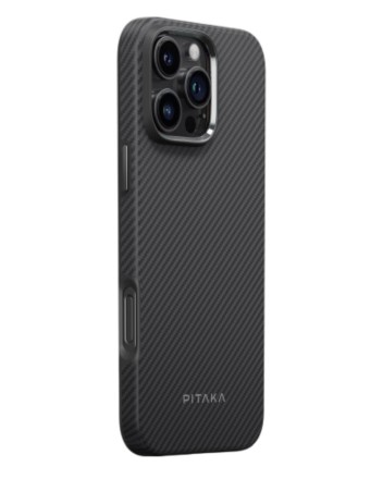  Накладка для i-Phone 16 Pro 6.3&quot; Pitaka Military-Grade Protective Case черно-серый