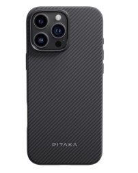 Накладка для i-Phone 16 Pro 6.3&quot; Pitaka Military-Grade Protective Case черно-серый