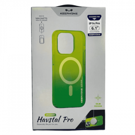 Накладка для iPhone 14 Pro Keephone Magsafe матовый зеленый