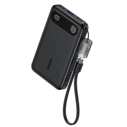 Powerbank Anker (A1257) 10000mAh 1USB/2C с проводом Type-C черный